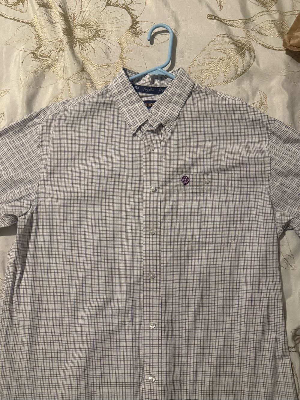 Wrangler Long -Sleeve Plaid Button-Down Shirt